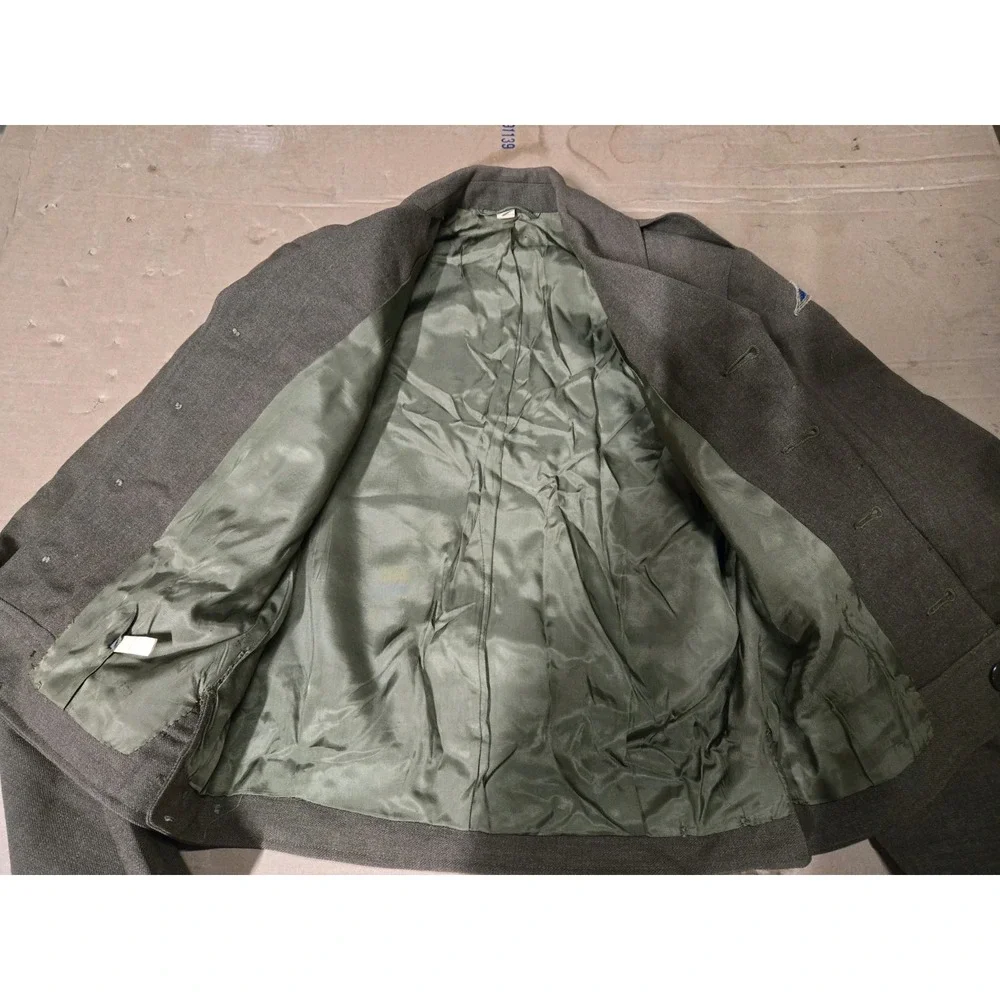 Vintage Eisenhower Jacket Mens 34L Green US Army Ike Uniform Patches Korean‎ War - Picture 5 of 10